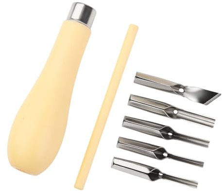 Vdaxvme 2 Set Cutting Tool with Interchangeable Head Cutting Tool Kits Linoleum Cutter Tool for Printmaking