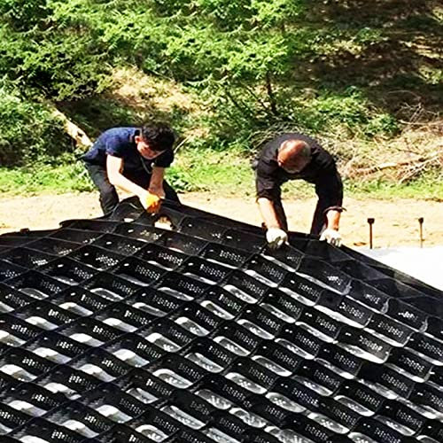 5,1 cm robustes Waben-Kies-Stabilisatorgitter für Erosionsschutz und Stützmauern, große Landschafts-Kiesmatte für Einfahrten und Wege, langlebige Bodenverstärkungslösung