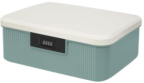 Große Medikamentenbox, 16LAbschließbare Box, 2 Schicht Medizinkoffer mit Zahlenschloss, Aufbewahrung für Medikamente, Handys & Persönliches, Verschließbare Box für Zuhause, Medizinbox für Büro