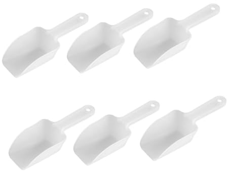 VALICLUD 6pièces Pelle à Glace Farine Avec Poignée Et Fente De Suspension Pelles Plastique Pour Cuisine Maison Et Restaurant