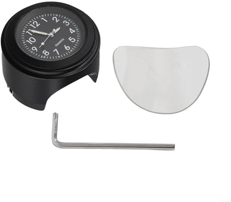 Wasserdichte Motorraduhr für Fahrradlenker, Uhr mit 22 mm bis 25,4 mm Lenker, Aluminiumlegierung