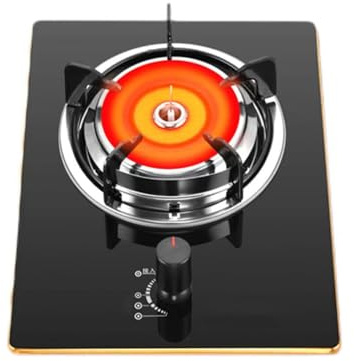 43cm Infrared Gas Stove,4.2KW High-heat Cooktop,Household LPG/Natural Gas Cooker,Tempered Glass Auto-Ignition,with Flame Failure Protection(NG)