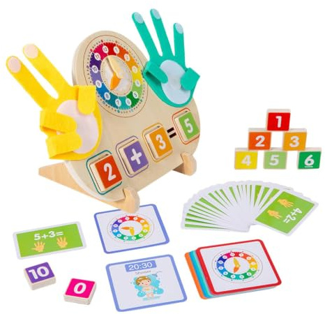Finger Counting Math Toy - Learning Clock, Preschool Educational Activity