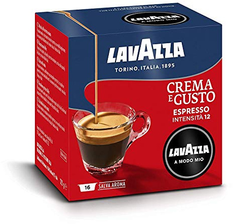 Lavazza, A Modo Mio Crema e Gusto Classico, 360 Capsule Caffè, Arabica e Robusta, Intensità 12/13, Tostatura Media, 10 Confezioni da 36 Capsule