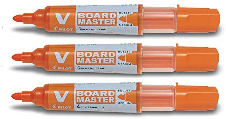 PILOT Tafelmarker V Boardmaster Begreen 3er Set orange