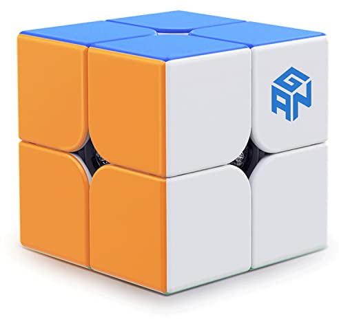 GAN 251 V2, 2x2 Rubix Kub - Mini Magisk Kub Puzzle Toy 2x2x2 Magic Cube 51mm Toy for Beginner Speed Cube (Stickerless)
