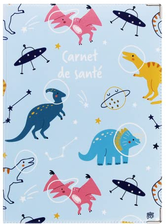 Color Pop Protège Carnet de Santé Bébé Enfant PVC (Dinocosmo)