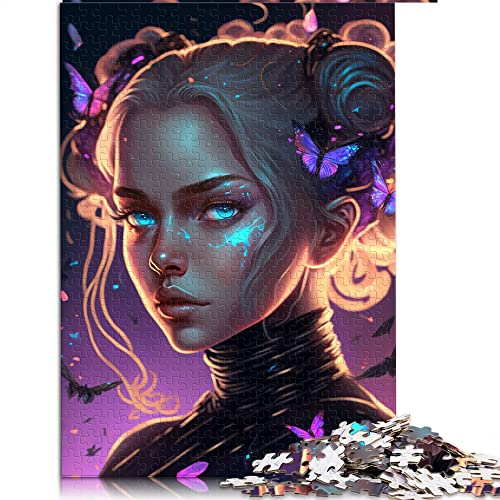 1000 Pièces Puzzles pour Adultes Charmante Fille Puzzles Puzzle en Bois Apprentissage Jouet Éducatif (Taille 50x75cm)