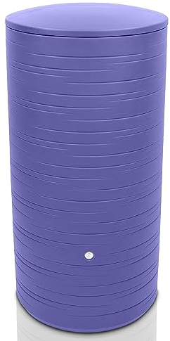 YourCasa PureRain - Depósito de agua de lluvia (280 L, rosca de metal y tapa), color morado
