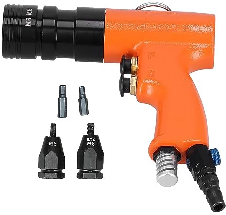 HACSYP Pneumatic rivet gun, Air Nut Tool, Pneumatic Riveting Gun, Stable Rotation, Powerful Power, for Automobile Manufacturing, Containers