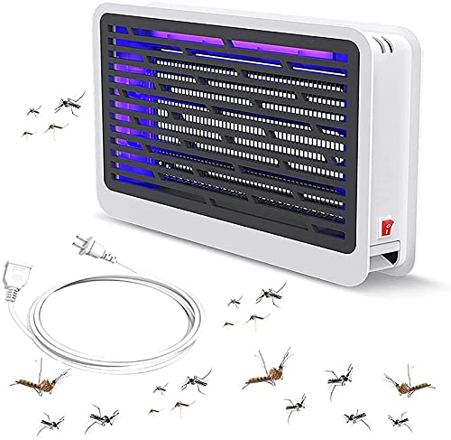 Matamoscas eléctrico, luz Repelente, matamoscas con luz Ultravioleta, lámpara antimosquitos para Interiores, matamoscas portátil, matamoscas Comercial, Utilizado para Matar Mosquitos, Moscas y polil