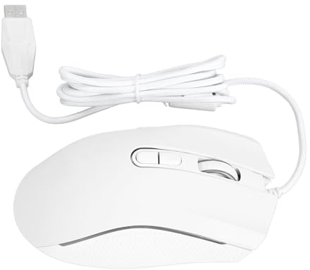 Bewinner Gaming-Maus, Kabelgebunden, Ergonomische Optische USB-Computermaus mit Bunter Hintergrundbeleuchtung, 4 Einstellbare DPI Bis zu 3200 DPI, Flexible Tasten