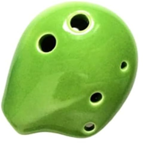 Okarinas Tragbare Mini-Okarina aus Keramik mit 6 Löchern, Sopran-C-Okarina, Spielinstrument for Kinder, Studenten, Anfänger, Geburtstagsgeschenk Geschenk(Blue)