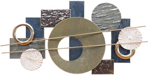 AMYSTY Wandskulpturen Wanddeko Wandornament Moderne Wandbehang Aus Metall, Geometrische Skulpturen, Dekorationen, Wanddekoration Für Wohnzimmer Und Schlafzimmer Wandschmuck Wanddekoration