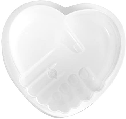 Amosfun Stampo A Forma Di Cuore love Hand in Hand Versatile Stampo Per Torte E Perfetto Per Tutte Le Occasioni