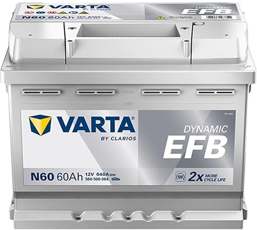 Batterie de voiture VARTA 60Ah/640A FIAT 500 1.2