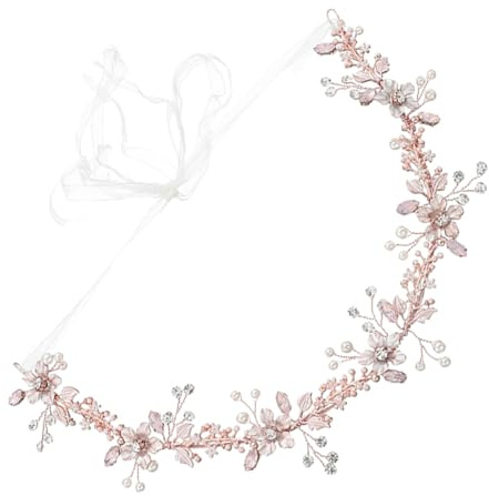FRCOLOR Adorno Para El Cabello De Novia De Aleación Ligera Tocado Para Vestido De Novia Diseño Floral Exquisito
