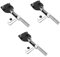 MUCKLILY 3st Ölfilterschneider Zange Entfernungswerkzeug Ölfilterschlüssel Motoröl Filtertopf Ölkanne Ölfilterstopfen Ölfilter-kit Mülleimer Filtern Kochfilter Sieb Aluminiumlegierung Black