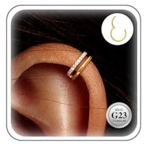 G23 Titan Conch Helix Piercing Gold Ring Hoop Nasenring Schmuck 16G 12MM