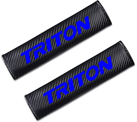 SDUEYZS 2 Pièces Rembourrage de Ceinture de Sécurité, pour Mitsubishi Triton Protege Ceinture Voiture Ceinture Confortable IntéRieur Accessoires,Blue