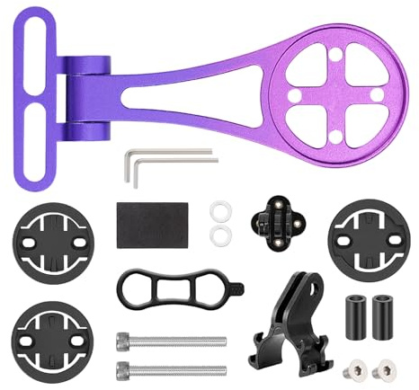 Supporto anteriore per bicicletta, per computer anteriore per manubrio della bicicletta, per tachimetro per tracciamento dati, navigazione, viaggi su strada, viaggi, ciclismo, touring