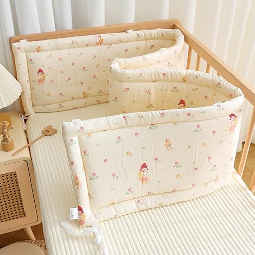 PTKG Spannbettlaken Beistellbett,Bett Rausfallschutz,Rausfallschutz Bett,Rausfallschutz Boxspringbett,Gitterbett Schutz Umrandung,Fallschutz Bett,Randschutz Babybett,E3,120cm