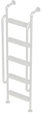 ZENSTYW Escalera De Doble Cama Interior con Pasamanos,Escalera De Pared para Ático,Escalera De Escape De Incendios De Hierro para Sótano,Biblioteca(170cm/67in)