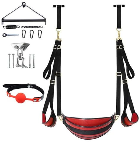 Liebesschaukel Sexschaukel Aus Leder Für Die Decke Erwachsene Brett Sex Schaukel Tuch Holzbalken Türrahmen Tür 200kg Türe Luxus Bequem,set8
