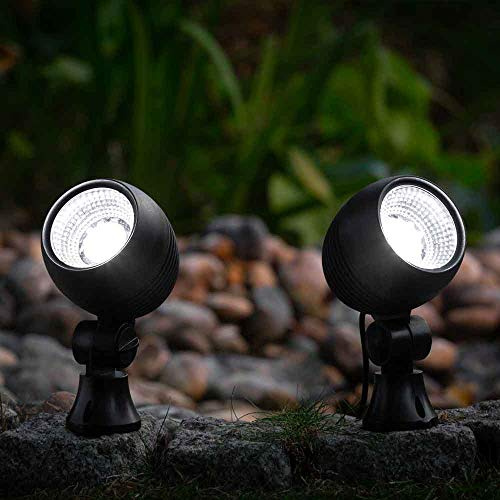SolarCentre® Globe Outdoor Solar Powered Garden Spotlights (Set of 2)