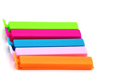 JSSHI 30 PCS Plastic Food Sealing Holder Clips Fresh-Keeping Bag Clips Sealer For Kitchen Food and Snack Bag (4 Inch)