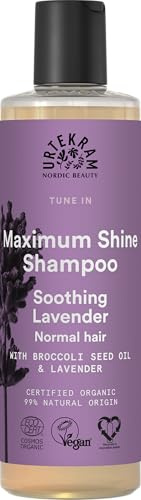 Urtekram Shampoo - Soothing Lavender - Maximum Shine - 250 ml, Vegan, Biologisch, Natürlichen Ursprungs