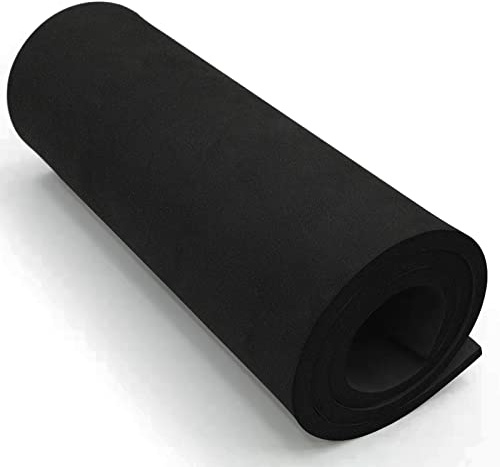 Schwarze EVA Foam 10mm, MEARCOOH 35.5cm*99cm EVA Foam Cosplay, 1PCS Schaumstoff Oolster Dichte 86kg/m3 für Cosplay Kostüm, Basteln, DIY Projekte (Schwarz 10mm)