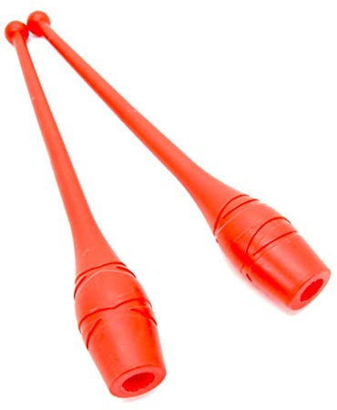 Lot de 2 bâtons de gymnastique pour femme (36 cm) (83 g) pour femme Bastons de gymnase de balle, Gym Mailles, bâtons de rythmique, gymnastique sportive de débutants