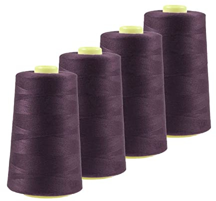4 x 4572m Qualitäts Overlock-Garn Oeko-Tex Overlock-Nähgarn Polyestergarn, Farbe 741-780