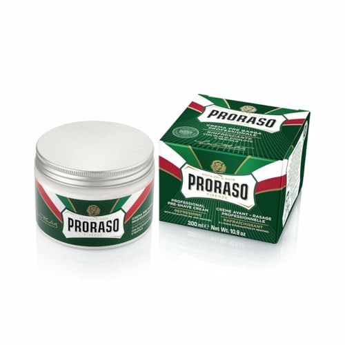Proraso Erfrischende Pre Barba Creme mit Eukalyptusöl und Mentool, 1 x 300 ml