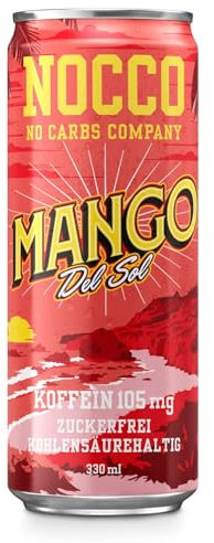 BEBIDA NOCCO BCAA | Mango Del Sol 330ml | BCAA | 105 mg de cafeína | Bebida energética Buxtrade | Cambiar. Cantidad (6 latas)