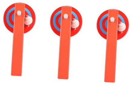 ibasenice 3stücke Bunter Holz-peg-Tops Für Junge Mädchen Und Erwachsene Traditionelles Handgemaltes Spielzeug Kreativität Und Hand-Auge-koordination Inklusive Holzlauncher Farblich