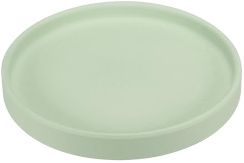 PATIKIL 6 Inch Round Ceramic Plant Saucer, Plant Saucer Tray Flower Planter Drip Tray for Indoors Outdoors Patio Balcony, Mint Green