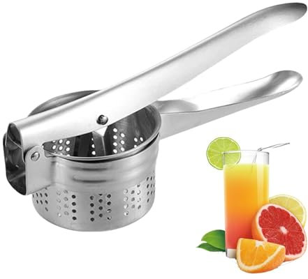 Generic Vegetable Juicer, Manual Citrus Lime Orange Fruit Squeezer, Stainless Steel, Effortless Maintenance, Quick Extrusion