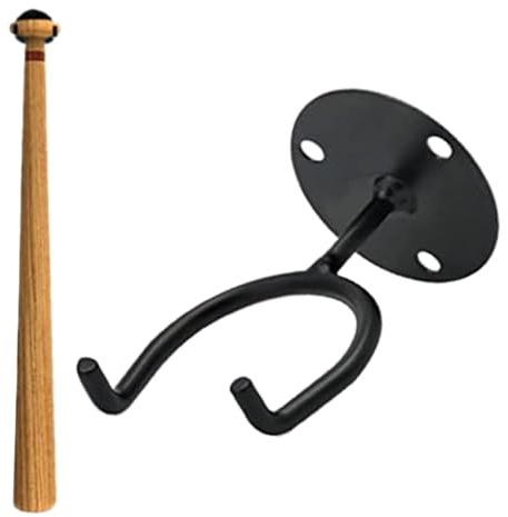 Aizuoni Baseballschläger-Wandhalterung,Starke Fledermausständer-Wandhalterung,Aufbewahrungsregal Aus Metall, Platzsparender Multifunktions-Organizer Für Baseballschläger, Baseball, Golfbälle