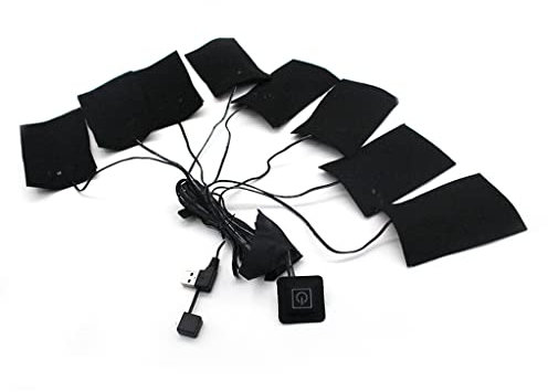 Praktische, schnell aufheizende Folienfaser, USB-Wärmekissen, sicheres Heizblatt für Stoffwesten für drinnen und draußen