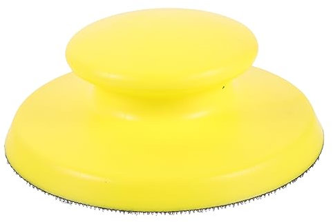 Gadpiparty 5-inch Round Handheld Sanding Block Pu Foam Backing, Flexible Sandpaper Holder for Woodworking and Auto Body, Sturdy Manual Sanding Pad for Polishing and Finishing