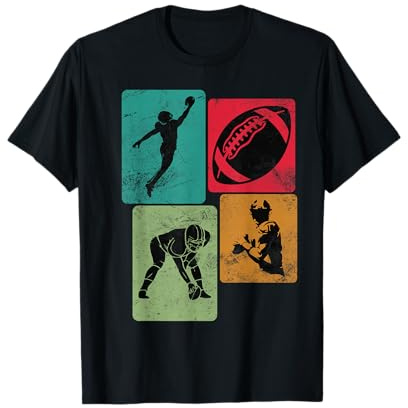 Maglia da Calcio Americana | Vintage Rugby Ball Football Maglietta