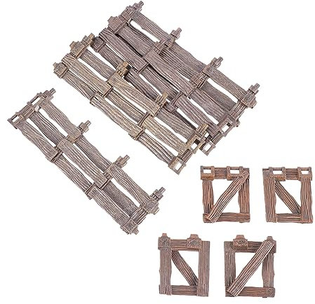 GALPADA Recinzione e Porta Da Giardino Delle Fate in Miniatura Accessori Decorativi Per Micro Paesaggio Forniture Per Case Design Semplice e Resistente Per Tavolo Di Sabbia e Creazioni Fai