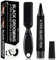 Crayon Barbe,Beard Pencil Filler For Men with Bristle Beard Brush,stylo à barbe étanche,Kit De Stylo De Remplissage,Natural LookingBarber Pencil Mustache Kit for Men,avec Brosse (Noir)