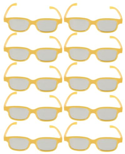BAZEITFLOW 10pcs Glasses for Movies Viewing Glasses for Home Theater for Cinema Use