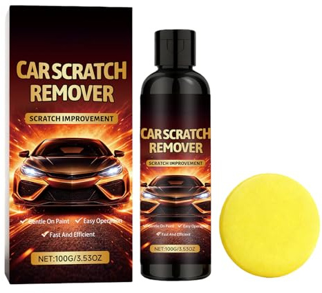 Réparateur De Voiture,composé De Polissage De Restauration De 100g,Avec Éponge Enlèvement De Voitures | Pour Soins En Plein Air Detailing Véhicules Oxydation Légère Taches D'eau