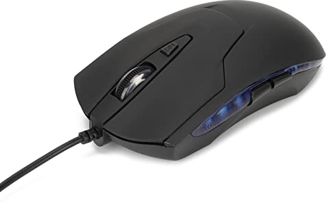 Dioche Souris Filaire Ergonomique avec R tro clairage Bleu DPI R glable 800 1200 1600 et Touches Multim dia pour Bureau tudes et Jeux