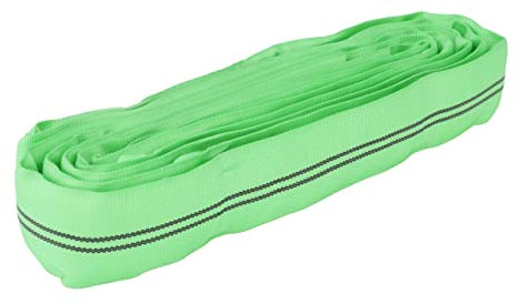 Sandax Profi Rundschlinge 1t (1 Tonne) Tragfähigkeit / 4m (4 Meter) Umfang - Schlupf/Hebeband/Endlosschlingen belastbar bis 2000kg, Professionelle Hebeschlaufe endlos Grün, nach DIN EN 1492-2