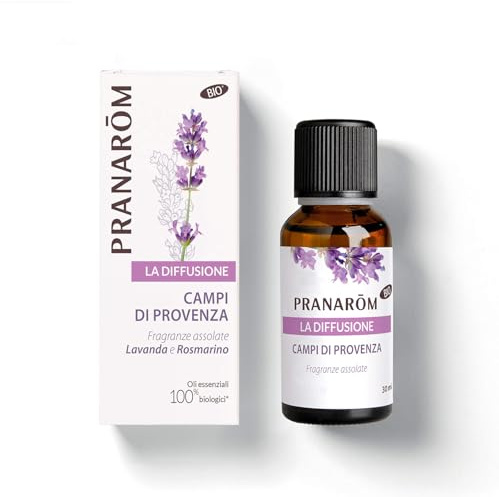PRANAROM Aceite Esencial Bio Campo de Provenza 30ml – Mezcla Pura para Difusión, Aromaterapia Relajante con Lavanda y Romero – 100% Ecológico y Natural